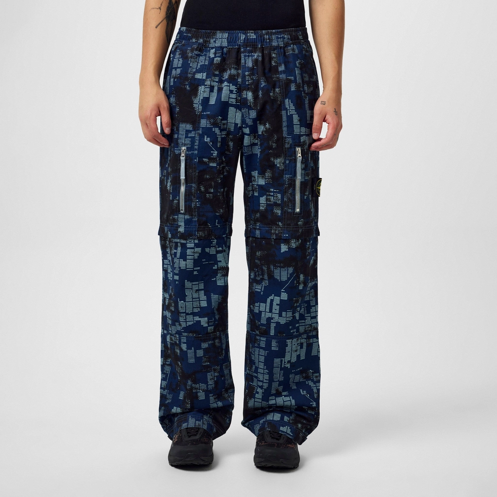 Stone Island Camo Cargo Trousers - Carta Zuc V0046